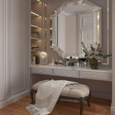 Trueliving Romantic Light Pink Dresser Table H 71 x W 23 x D 16